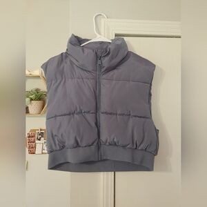 Cropped Puffer Vest